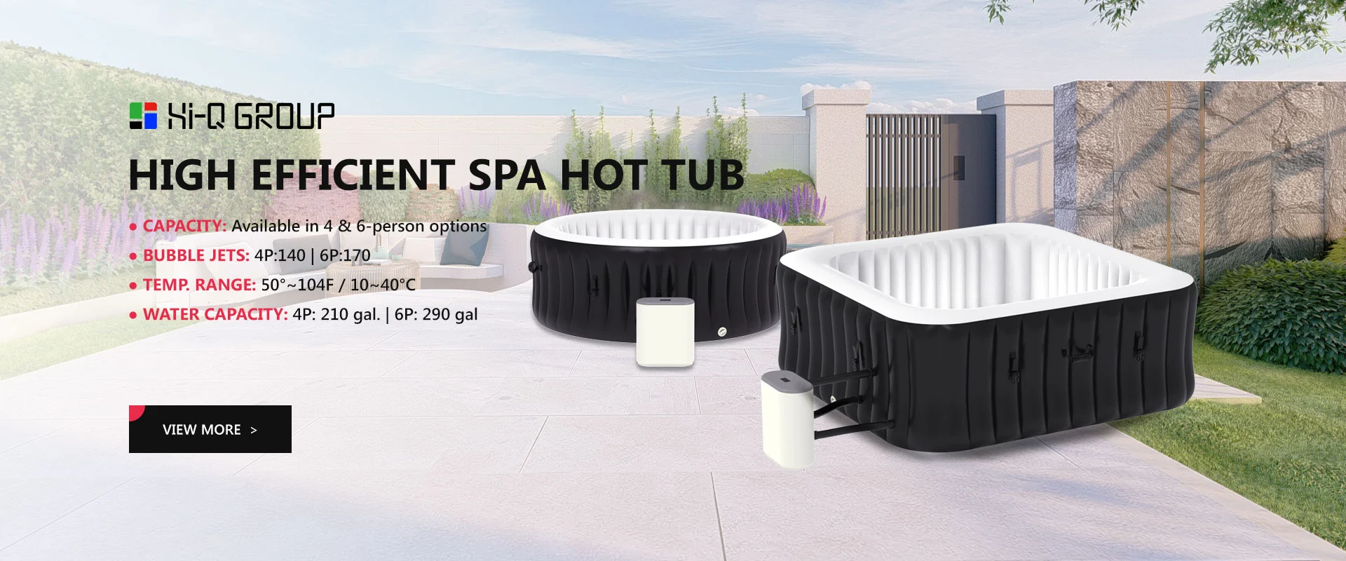 Bañera de hidromasaje de spa de alta eficiencia