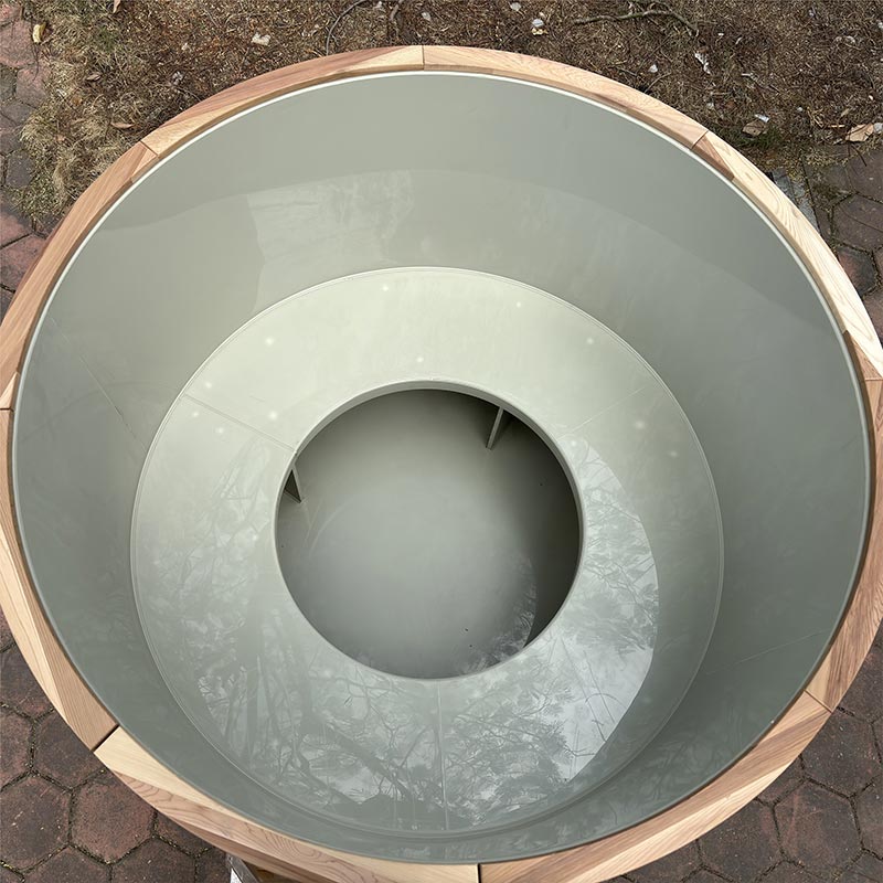 Bañera fría de inmersión profunda con revestimiento de acero inoxidable 304